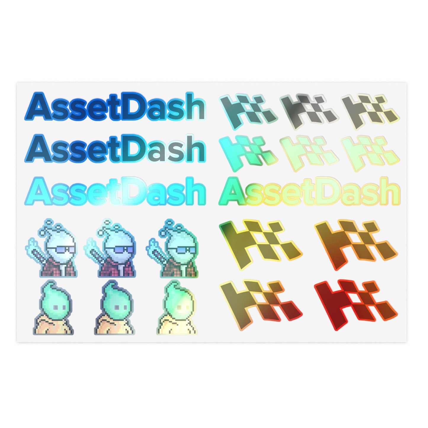 AssetDash Sticker Sheet