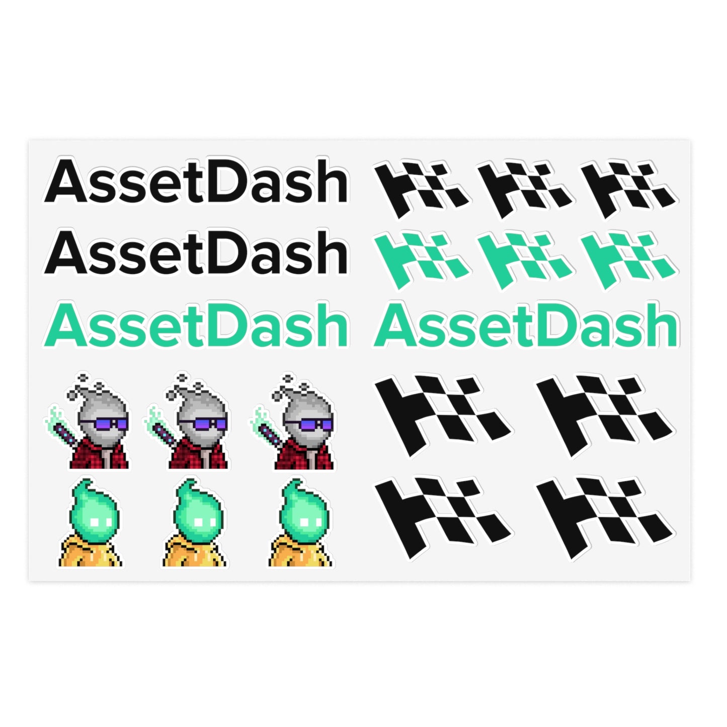 AssetDash Sticker Sheet