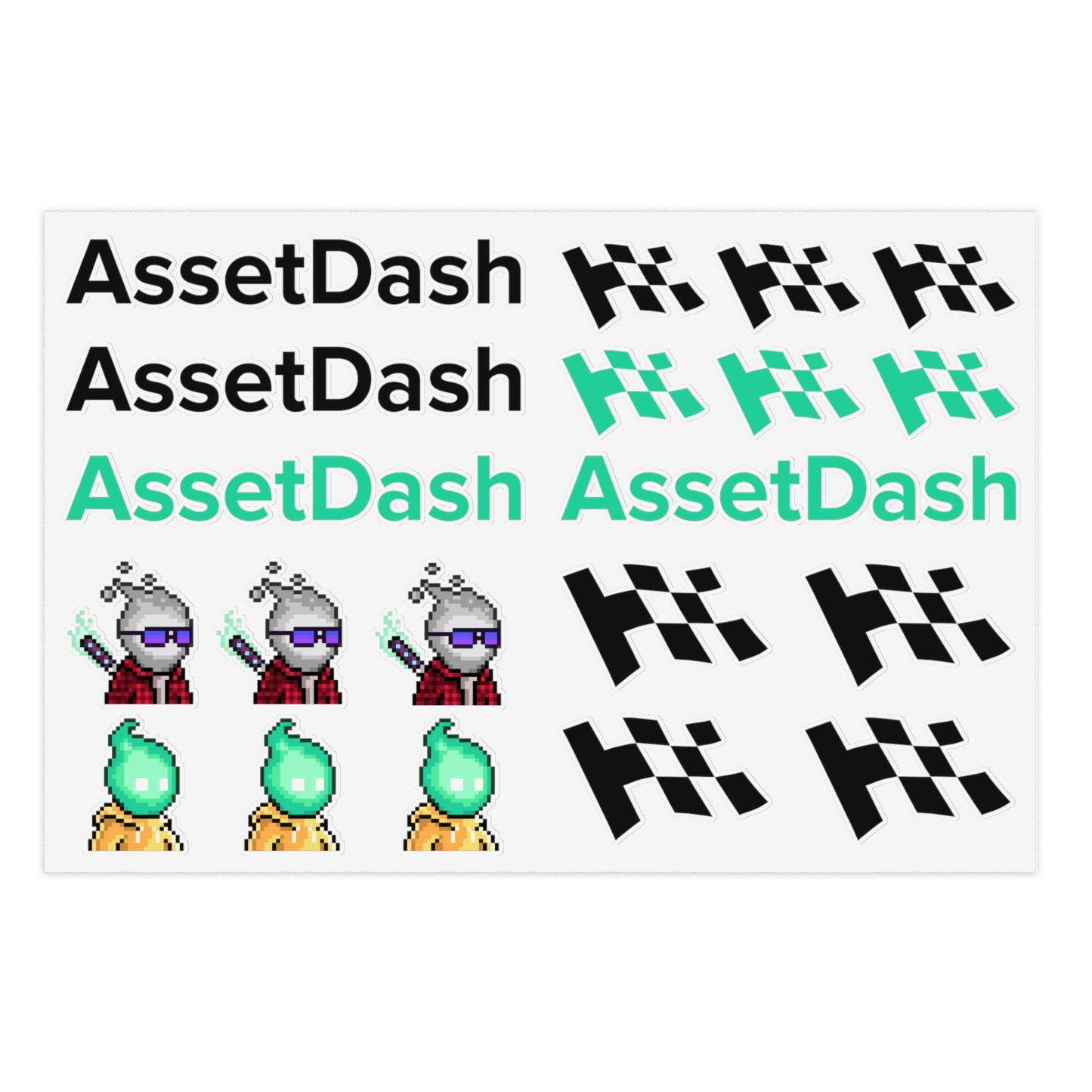 AssetDash Sticker Sheet